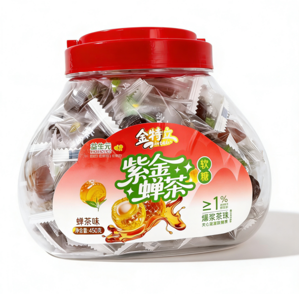 蝉茶风味蜜香0添加软糖  450g