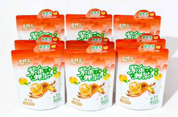 蝉茶风味蜜香0添加软糖  袋装  80g